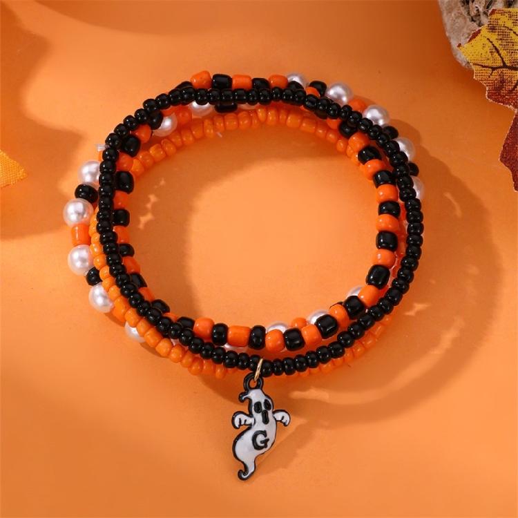 Rice Beaded Bracelet for Women Men Halloween Hip Hop Bracelets Set Jewelry Gift