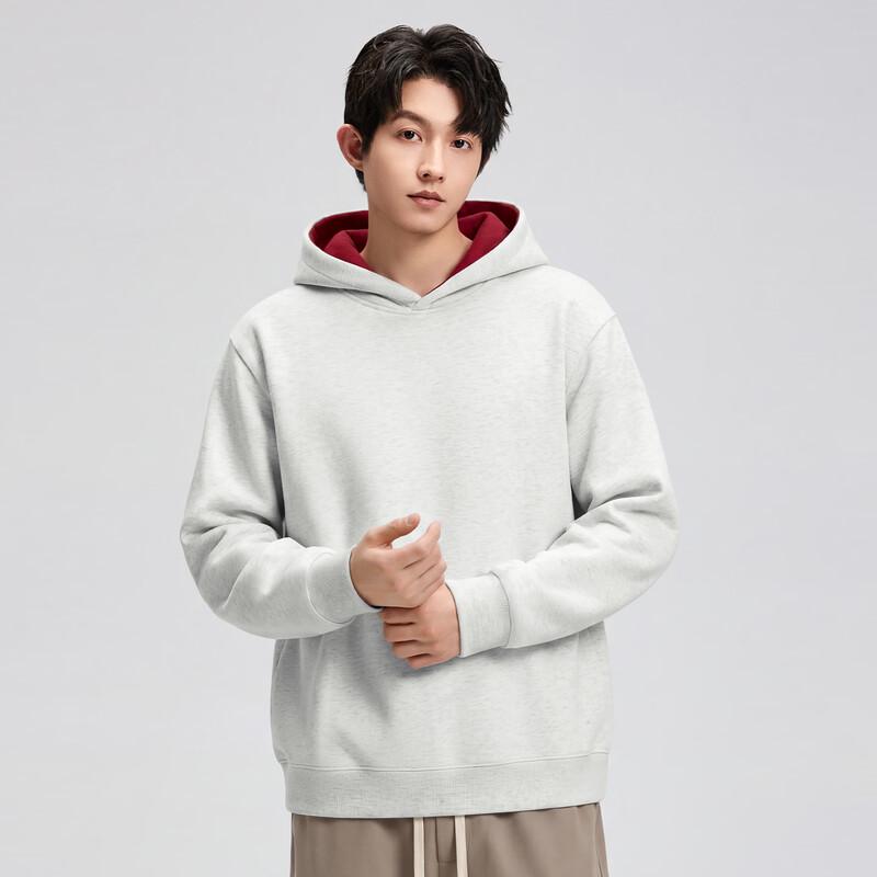 JEEP Men's Loose Fit Printed Hooded Sweatshirt