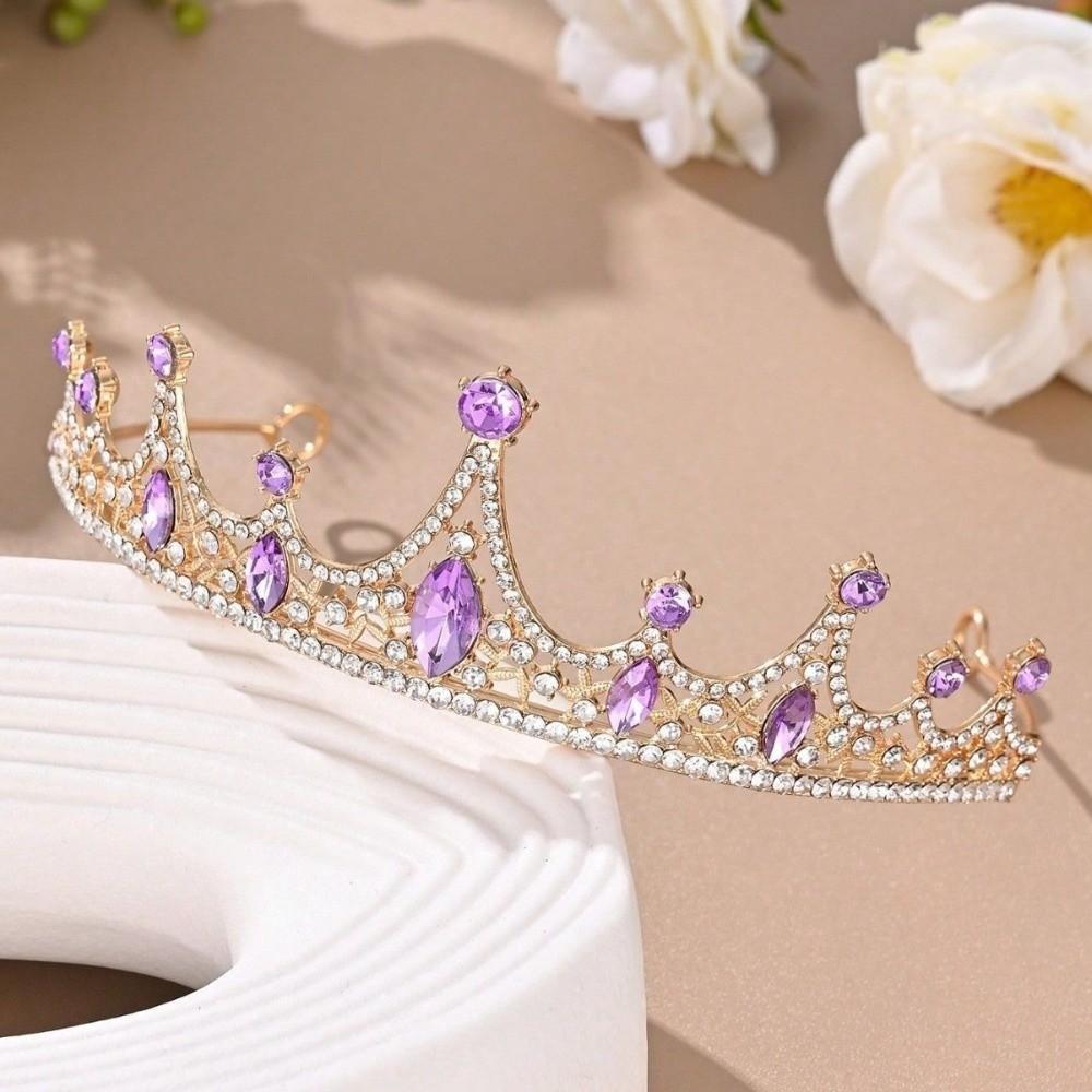 Photography Props Crystal Tiaras Rhinestone Bride's Crown Prom Dress Headband Hair Accessories