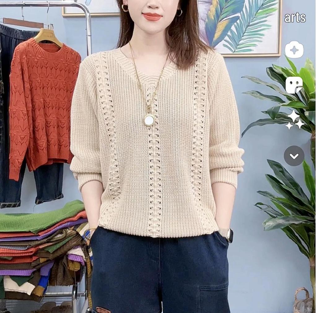 Stylish Retro Knit Cardigan for Spring/Autumn - Versatile, Age-Defying Layer for Women & Mothers
