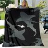 Cartoon-colored shark digital-printed polyester Bedroom velvet flannel cover blanket Fleece soft sofa cover blankets for beds