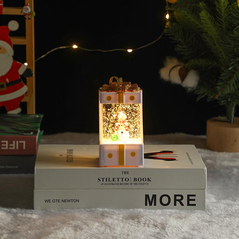Christmas Glow Candle Lamp: Creative Night Light Ornament & Children's Gift Window Decoration