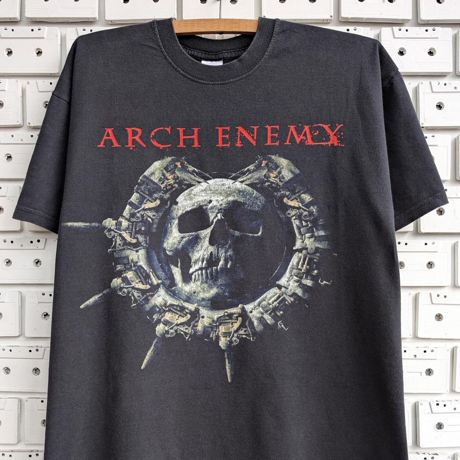 Vintage 00s Arch Enemy T shirt Swedish Melodic Death Metal Band Merch Tee Size M/L S
