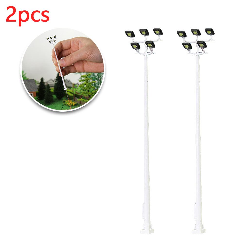 

For Model Railway Field Street Light Lamp Model Home Decoration 1:150 2 Pack Bright White N Scale High Quality