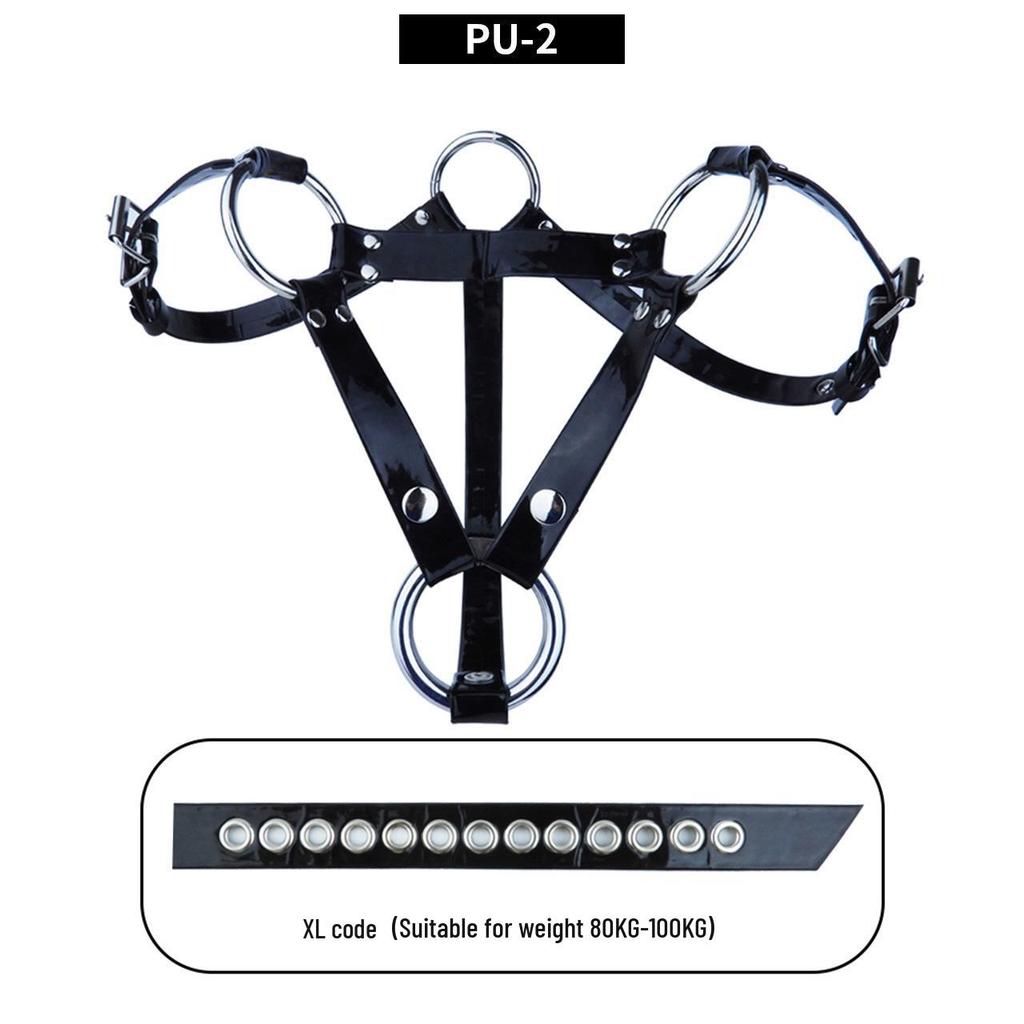 FRRK Adjustable Chastity Lock Belt with Elastic Buttons for Outing Wear