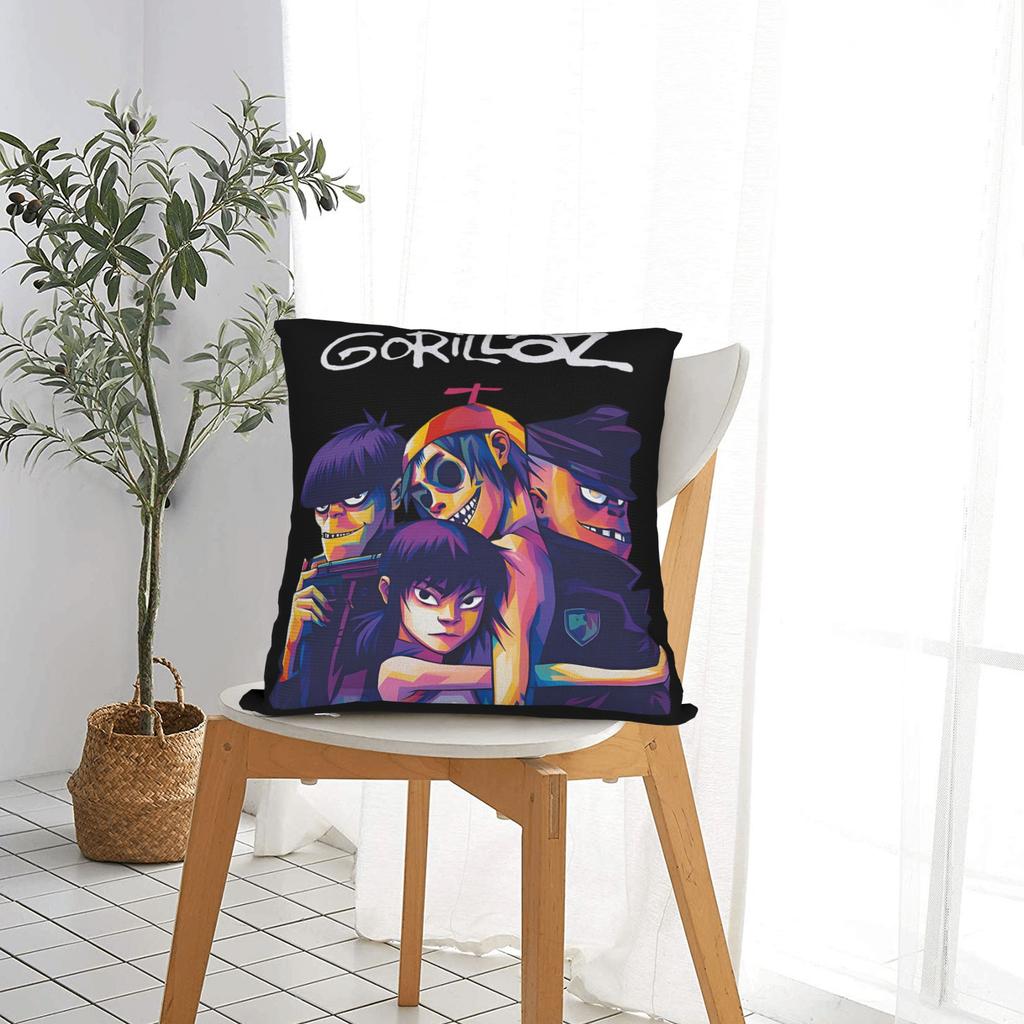 Pillow Case Gorillazs Comfy Pillow Cover For Sofa Home Decor Fashion Pillowcases