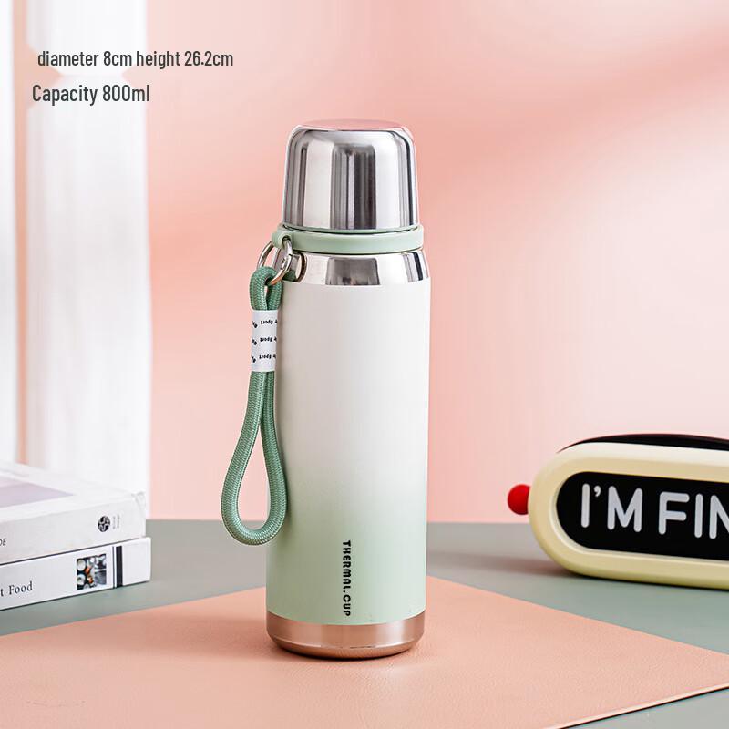 

BEANBEANLOVE Gradient Stainless Steel Thermos Bottle