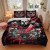 3Pcs Halloween Horror Poster Bedding Sets For All Sizes New 3D Printed Bed Cover Comforter Duvet Cover Pillowcase Bedroom Decoration