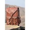 Leather Backpack Bag Laptop Genuine Vintage Rucksack Men's Messenger New Travel