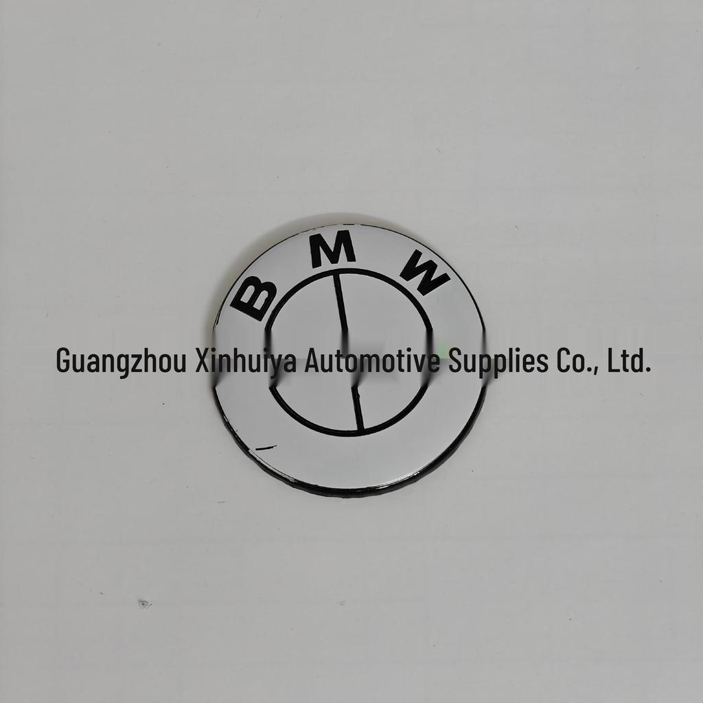 Compatible BMW Black & White Logo Car Emblems for 3 Series, 5 Series, X5, X6 - Hood & Wheel Center Caps (Front & Rear)