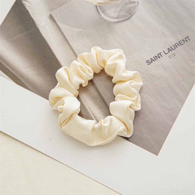 2025 Chic Satin Solid Color Hair Ring - Elegant, Versatile French Style Headband for Women