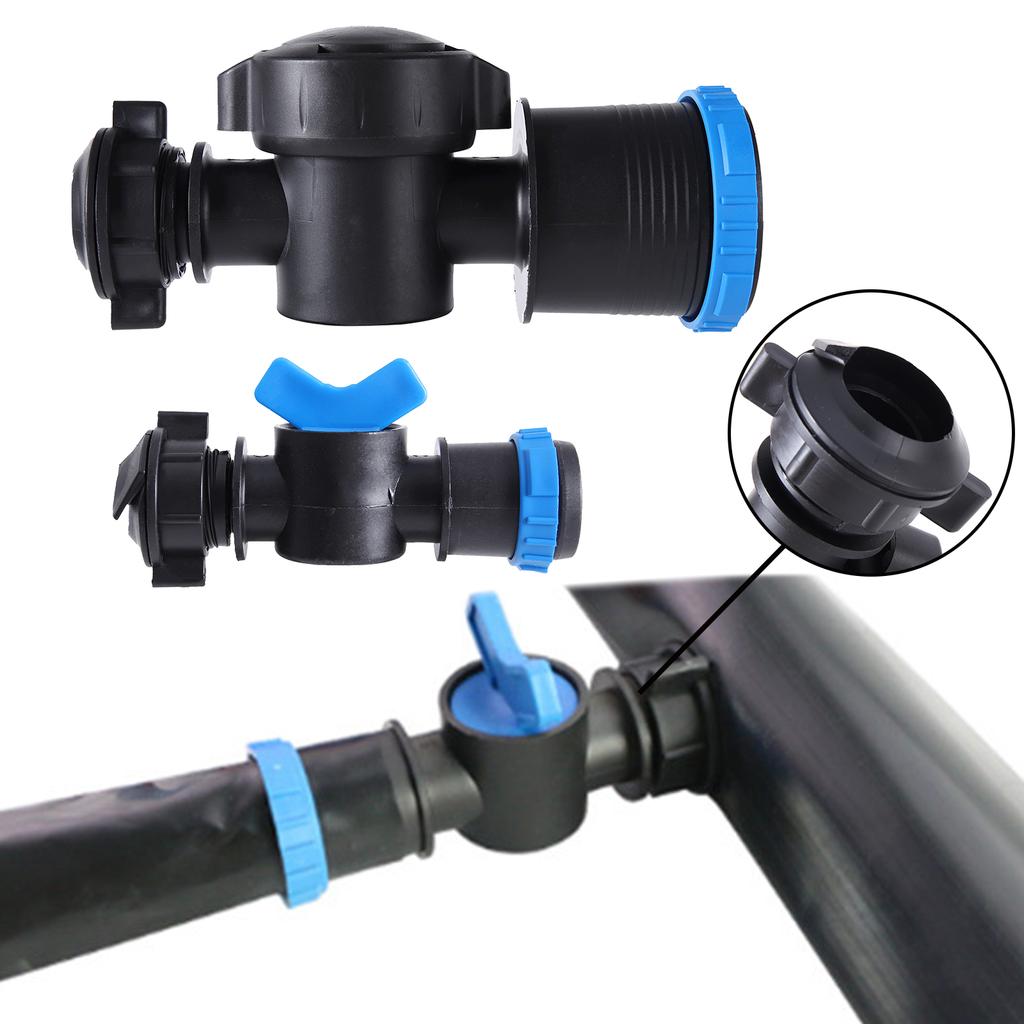 20/25/28/32/40/50/63mm Drip Irrigation Bypass Valve Plug-in Valve Barbed Switch Valve Drip Pipe Parts Irrigation Water Pipe Join