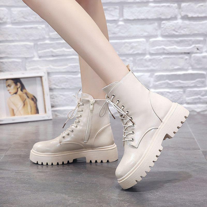 Martin boots female student versatile women's shoes platform boots female short boots high boots female casual cotton boots female