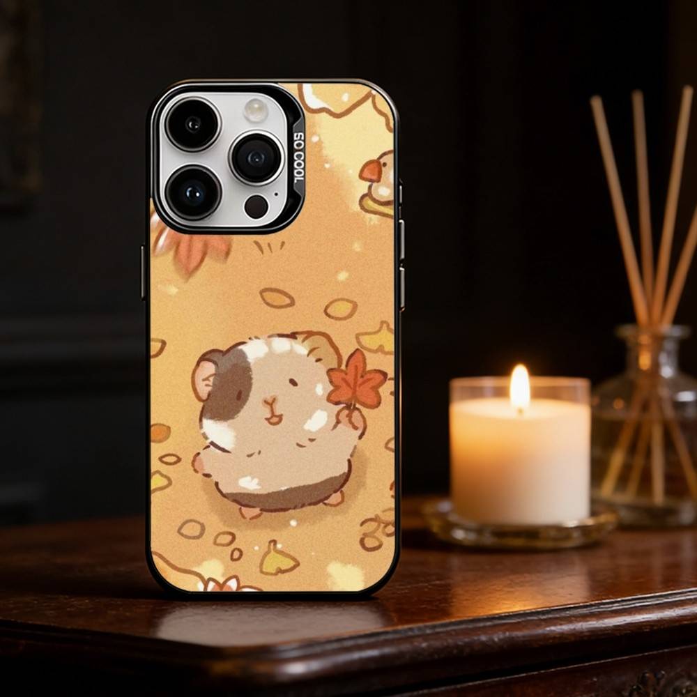 H-Healing Guinea Pig Phone Case Color Silver Shell For IPhone 17 16 15 14 13 12 11 Pro Max Plus