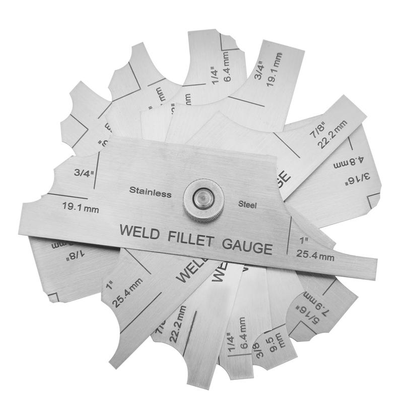 Fillet Weld Gauge Welding Gauge Gage Test Ulnar Welder Inspection Gauge Both Inch And Metric Welding Gauge Fillet Weld Set