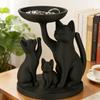 Black Cats Shaped Jewelry Tray For Necklace Bracelet Keys And Small Items Storage Elegant Bedroom Decoration