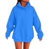 Übergroßer Kapuzenpullover mit tief angesetzten Schultern Damen Dick Casual Streetwear Langarm Lockerer Schnitt
