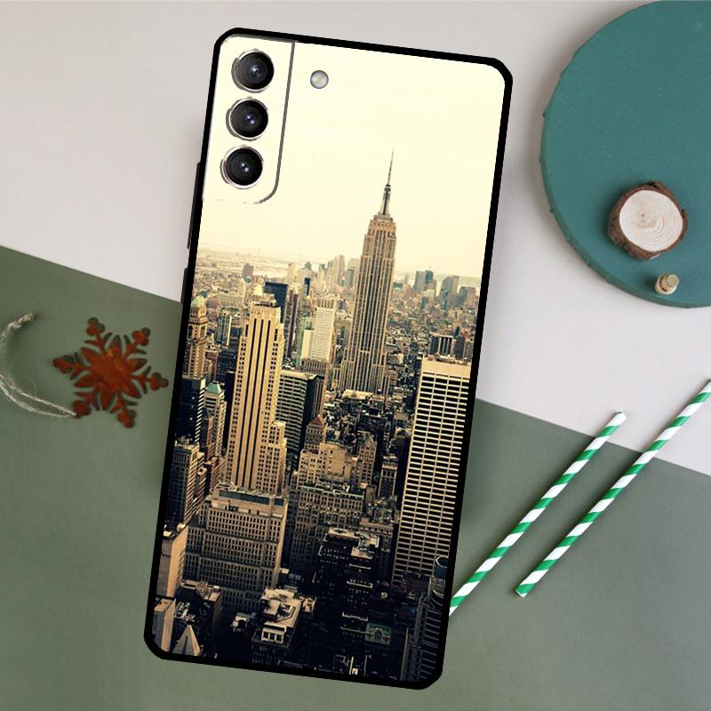 New York City Phone Case For Samsung Galaxy S26 S24 Ultra S20 S21 S22 S23 S25 Plus S10 S25 FE Back Cover