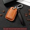 Genuine Leather Key Case for Volkswagen Sagitar, Lavida, Tiguan L, Lamando, Bora - 3D Full Wrap & One-Button Start.