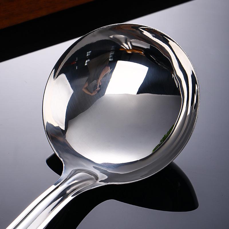 Stainless Steel Cookware Set with Heat-Resistant Wood Grain Handles, Spatula, Slotted Spoon, and Ladle - Durable Kitchen Utensils