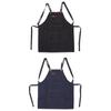 Denim Canvas Nail Art Work Apron Adjustable Washable Hair Salon Apron for Men Women