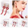 Lucky Lunar New Year Earrings Aesthetic Red Koi Dangle Earrings  Girls