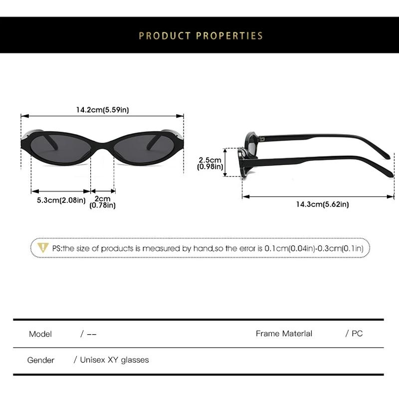 Koreaanse retro bruine ovale zonnebril voor dames, nieuwe kleine montuur modieuze bril, persoonlijkheid Cate Eye outdoor UV400 zonnebril