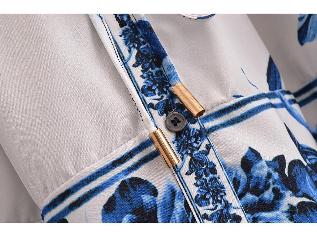 Spring 2025 Women's European & American Style Waist-Tie Long Sleeve Dress