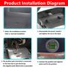 12-24V Instrument Waterproof Voltage VA ThreeDigit Round LED Panel Digital Voltmeter Ammeter Tester Monitor Display Voltmeter