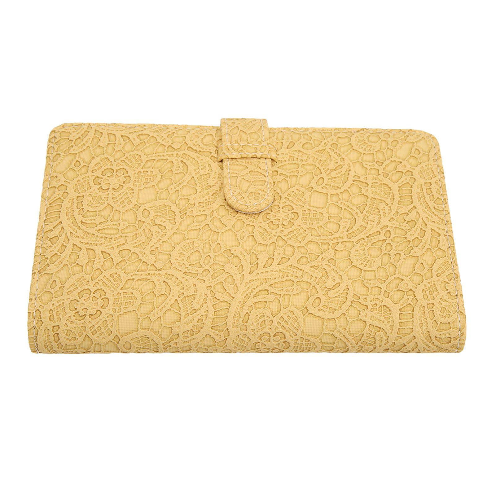 

96 карманов Мини-фотоальбом из искусственной кожи Фотоальбом большой емкости для хранения фотографий Держатель-клипса для жёлтый