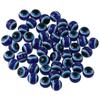 150pcs Round Blue Resin Beads Blue Handmade Resin Beads Eye Shape Beads  Home Decoration