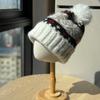 Fair Isle Style Jacquard Retro Knitted Woolen Hat for Women New Autumn and Winter Warm Ear Protection and Cold Protection Outdoor Pullover Hat