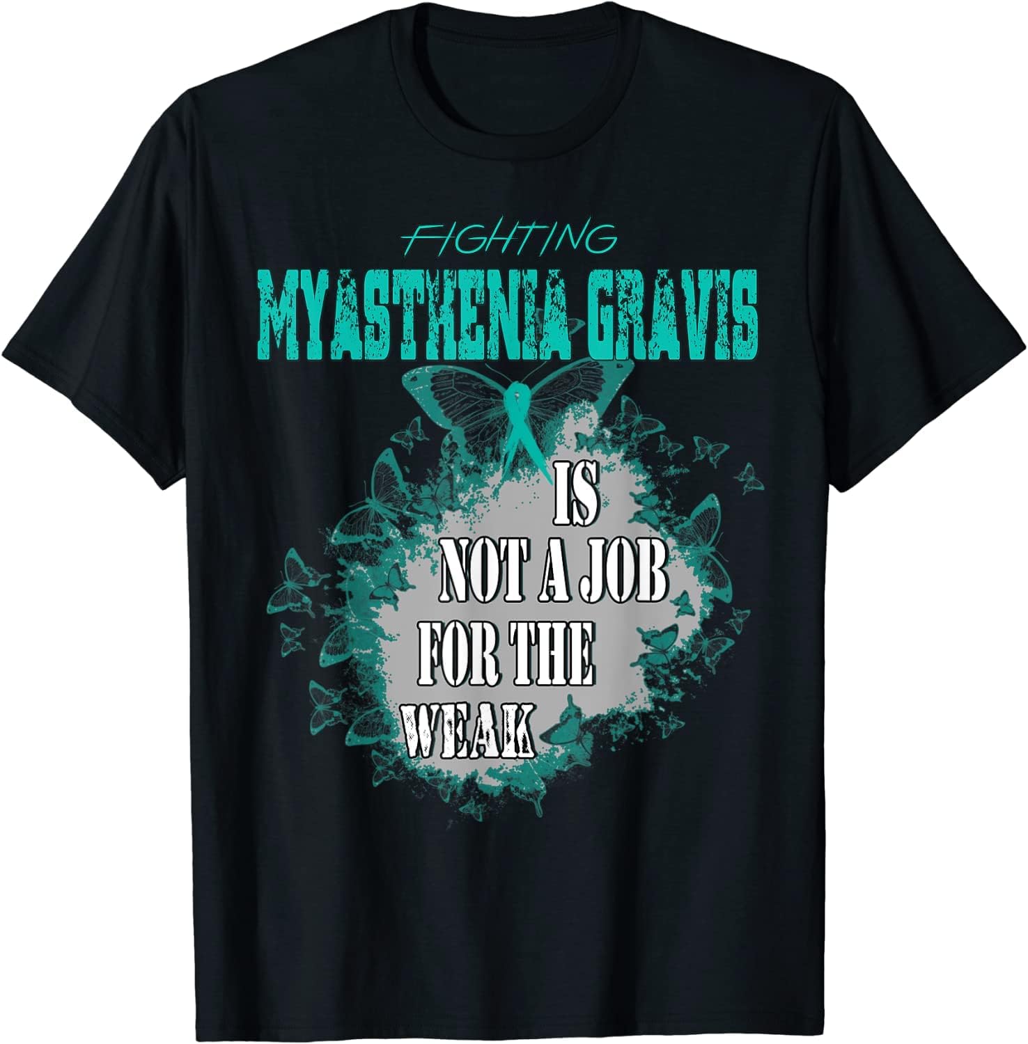 Myasthenia Gravis Awareness T-Shirt Black XXL чёрный