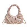 Internet celebrity pleated cloud bag summer 2025 new version of fashion niche shoulder bag women's foreign style versatile dumpling bag tide