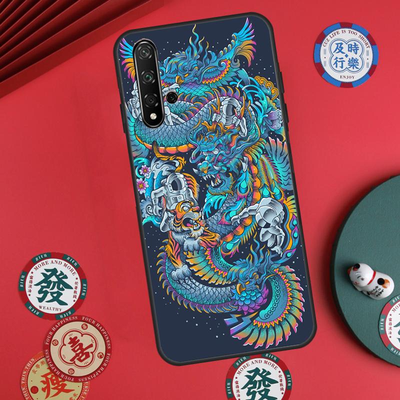 Fashion Chinese Dragon For Huawei Nova 12s 12i 7i 8i 11i Y73 Y70 Y90 Y60 Y72 Y61 Y91 9 10 SE P30 Pro P40 Lite Case