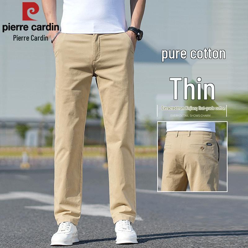 Pierre Cardin Men s Straight-Leg Cotton Blend Casual Pants 38