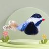 Interactive Toy for Cats Cute Plush Birds Toy Plush Birds Shape with Realistic Bird Sounds for Cats Alone Exercise