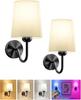 American-Style Cordless Wall Lamp with Bendable Arm, Battery-Powered for Bedroom or Living Room Decoration (No Wiring Needed)