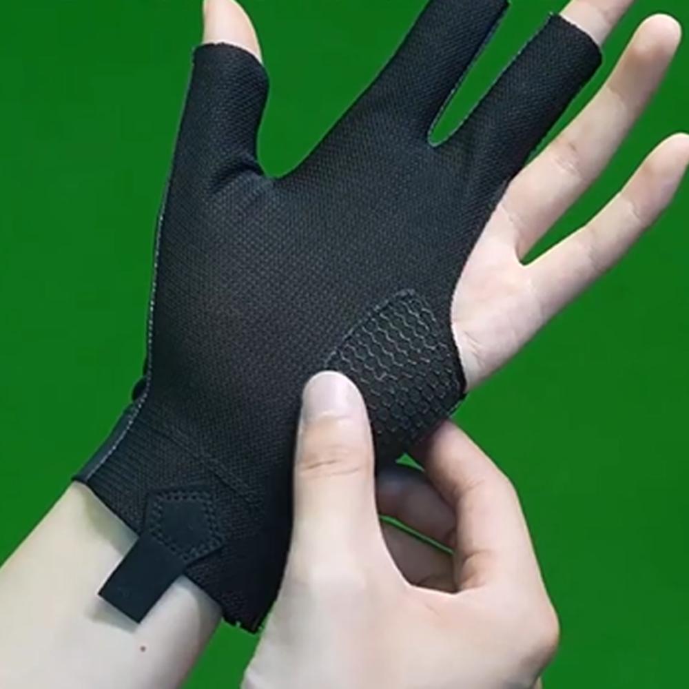 Elasticita Kulečníkové rukavice Levá ruka Rukavice se třemi prsty Otevřené 3 prsty Rukavice Žena