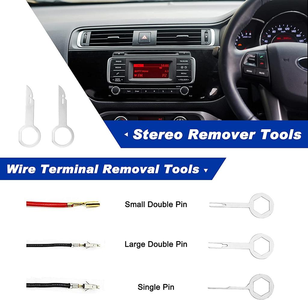 40 Pieces / Box Car Audio Modification Tools Trim Dash Radius Audio Remove Car Scratch Repair Pen Tire Cover Seal Tool Acceesory