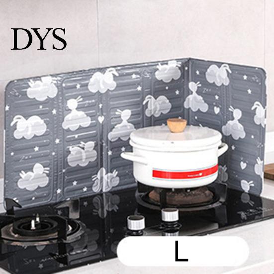 Stove Top Baffle Plate Cartoons Animal Print Grease Proof Aluminum Splatter Board Foil Gas Folding Cover for Kitchen Anti-Splatter Screen