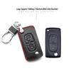 Genuine Leather Key Cover for Peugeot 308, 508, 408, 3008, 4008, 208 & Citroen Sega