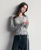 Basika Halter Wrap Layered Cardigan (Gray)