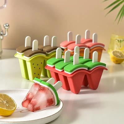 Eiscreme-Form mit Deckel, Wassermelonenform, DIY hausgemachte Eis-/Eiscreme-Form, gefrorener Saft, Milch, Küche, Eiscreme-Herstellungswerkzeuge
