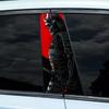 1pc/2pcs JDM Ninja Car Stickers Car B-pillar Vinyl Decals Waterproof Auto Center Pillar Sticker Cover Scratches Vehicle Decor
