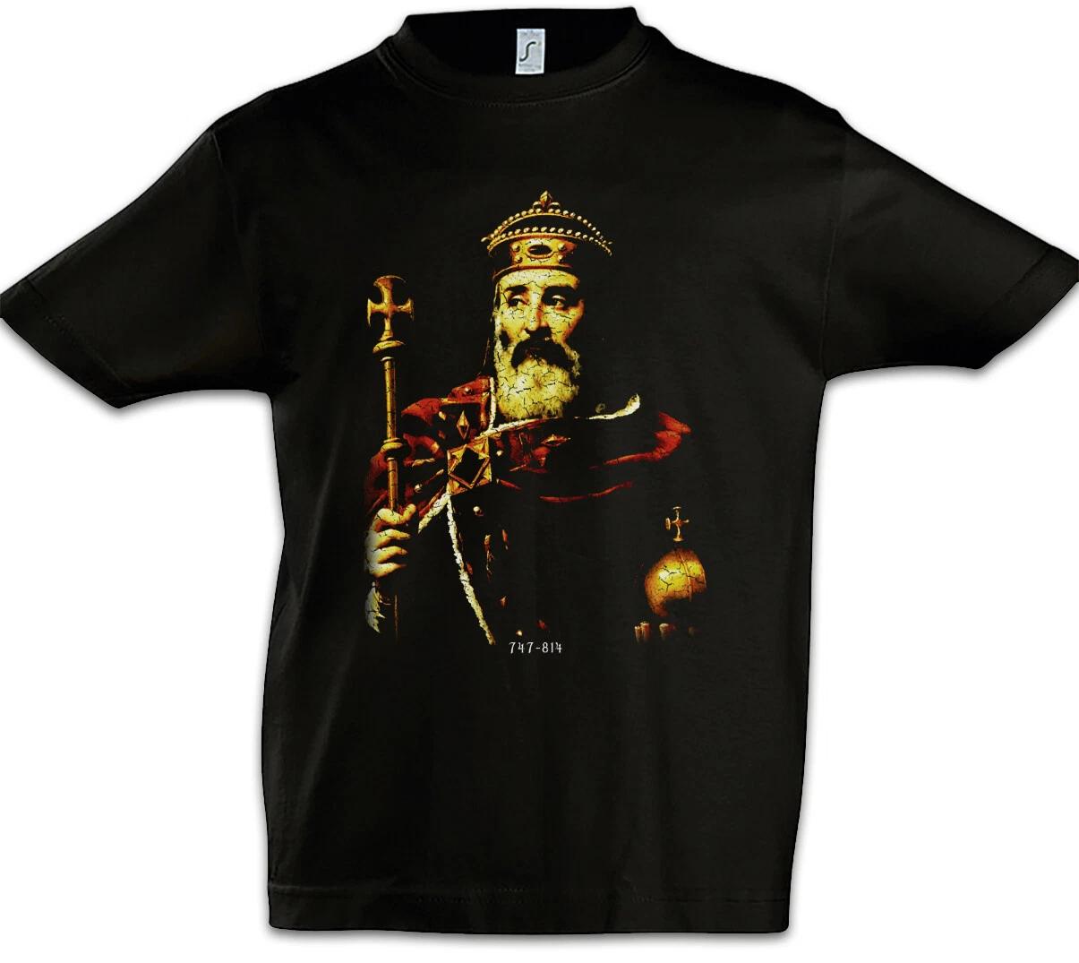 

Karl The Great Kids Boys T-Shirt The Great Carolus Magnus Emperor Franconia- 100