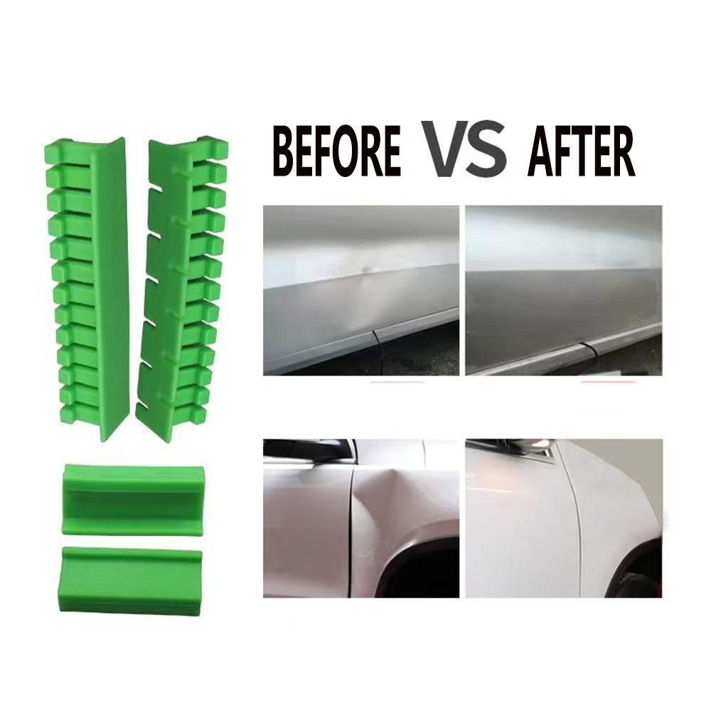 4Pcs Car Dent Repair Tools Kit Auto Body Sheet Metal Paintless Bump Removal Pulling Tabs Set Pull Traceless Remover Hail Pit