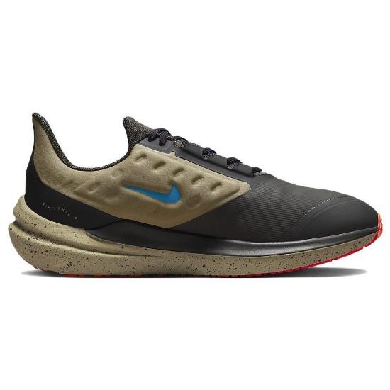 Nike Pánske tenisky Air Winflo 9 Shield Medium Ash Laser Blue Šedá Khaki Čierna DM1106-200