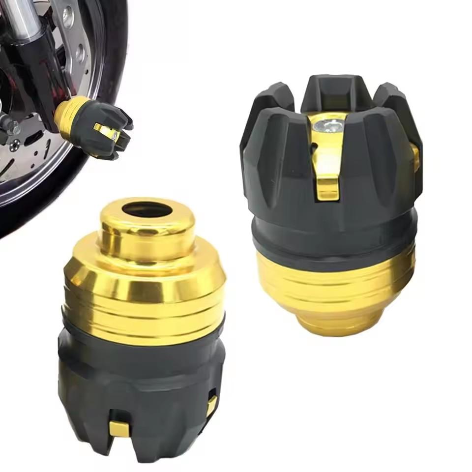 2 PCS  Motorcycle Front and Rear Wheel Crash Protectors Cups Anti-fall Frame Slider Aluminum Modification Motorcycle Accessories