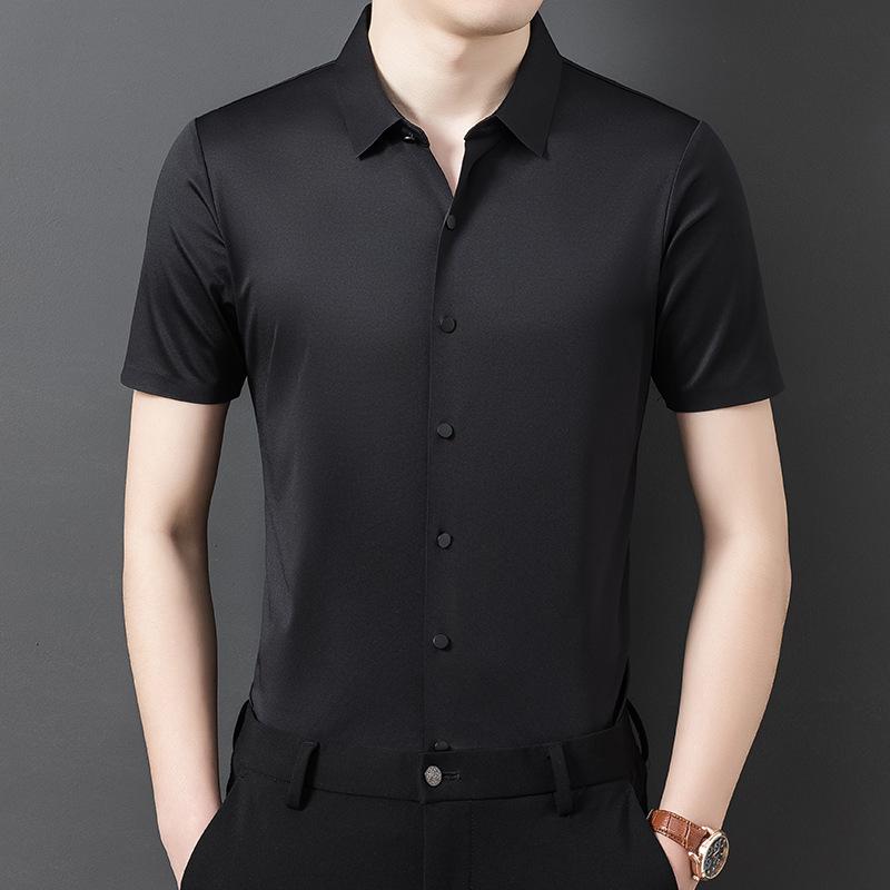 Short-Sleeved Shirt Summer Fashion Middle-Aged Business Menswear Thin Men's Shirt